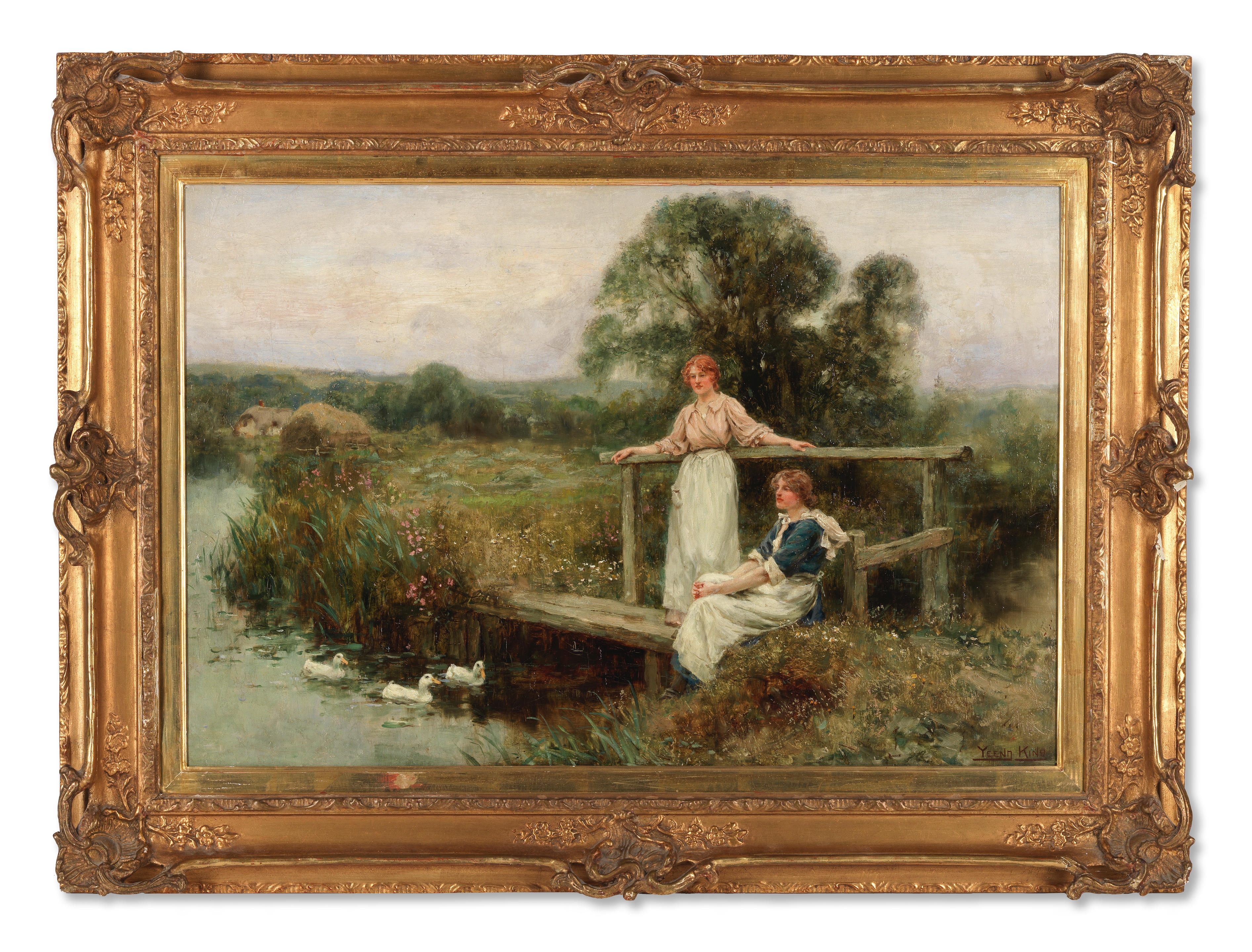 John Henry Yeend King | Springtime by the river | MutualArt