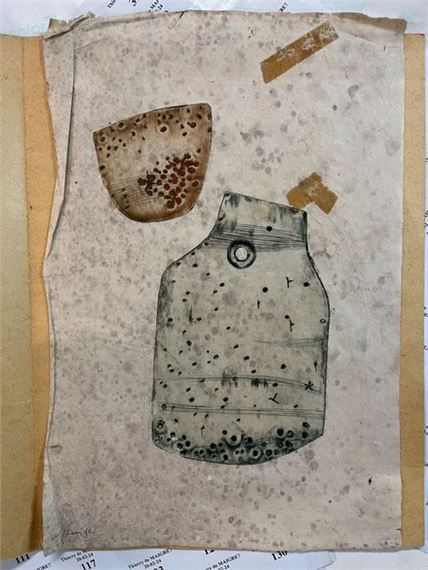 Ferdinand Spinger | Composition Color etching on thin Japon paper ...