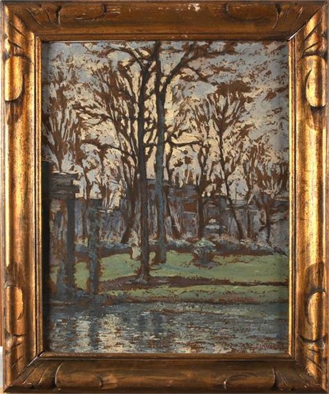Fernand LAVAL (1886-1966). Paris, Parc Monceau... - Lot 280 - Les Andelys Enchères by Fernand Laval