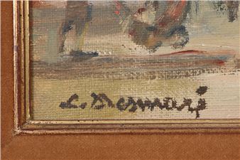 Geanimeerd zicht aan het Como-meer - Lucien Desmaré