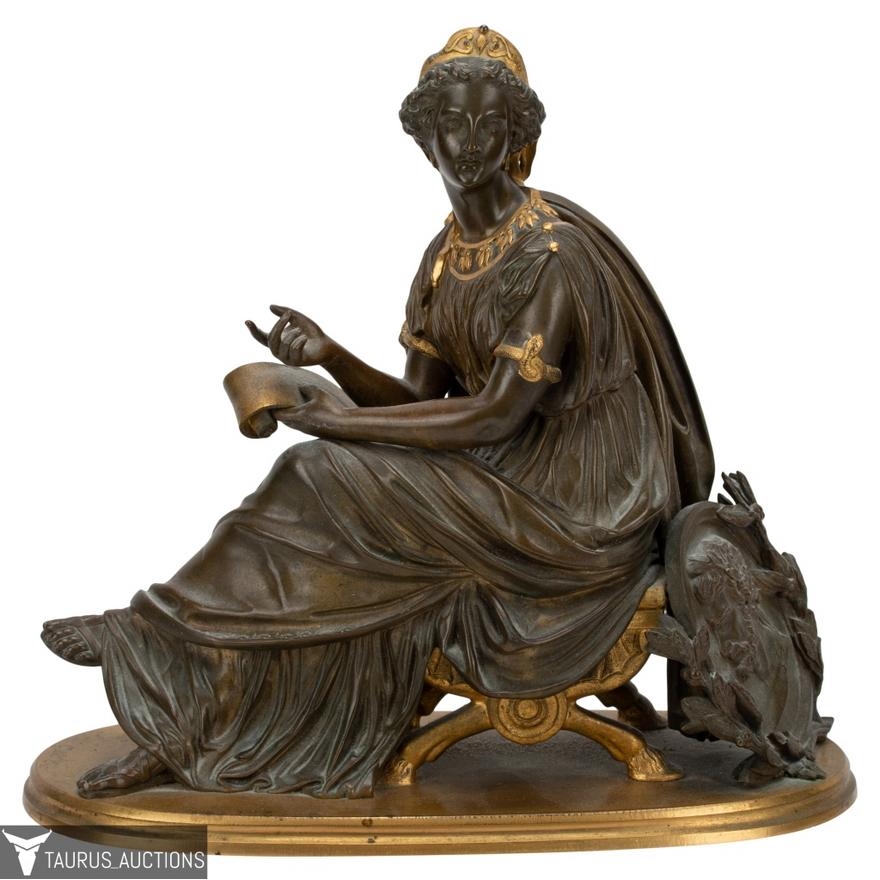 Artwork by Paul Auguste Gagne, SEATED WOMAN, Made of Bronze, brass