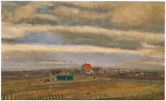 "Blick vom Scheiberweg in Grinzing gegen Wien - Emanuel Baschny