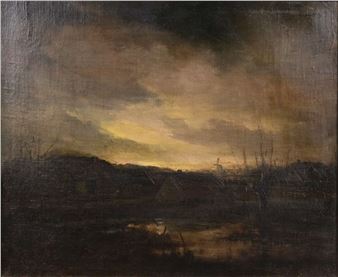 In de avondschemer - Marinus Bies