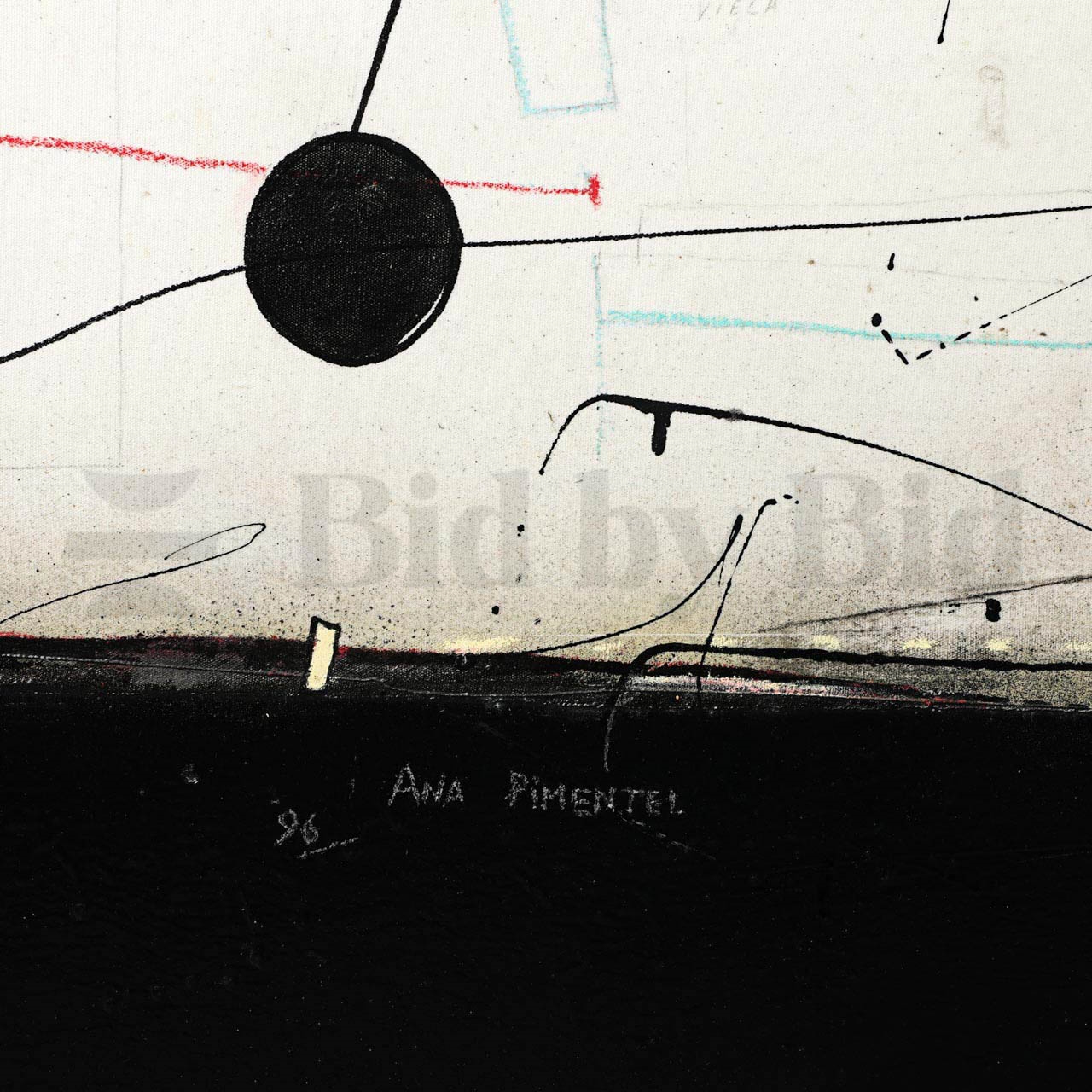 Artwork by Ana Pimentel, Da Ribeira até ao Cais, Made of Técnica mista sobre cartão