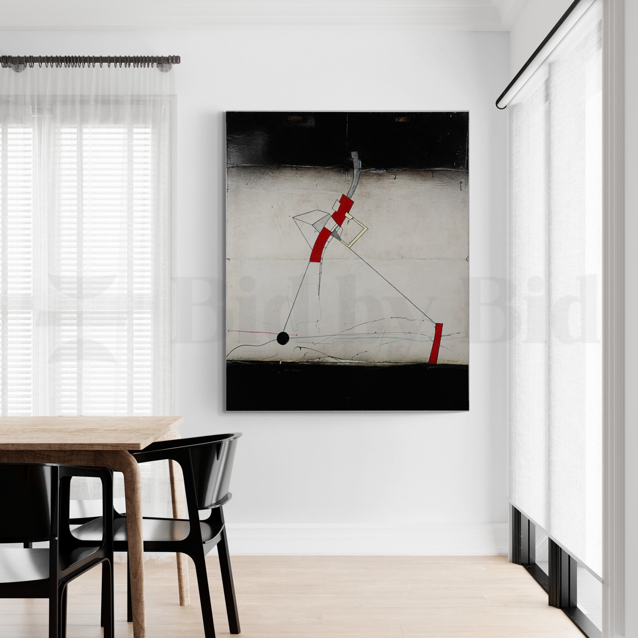 Artwork by Ana Pimentel, Da Ribeira até ao Cais, Made of Técnica mista sobre cartão