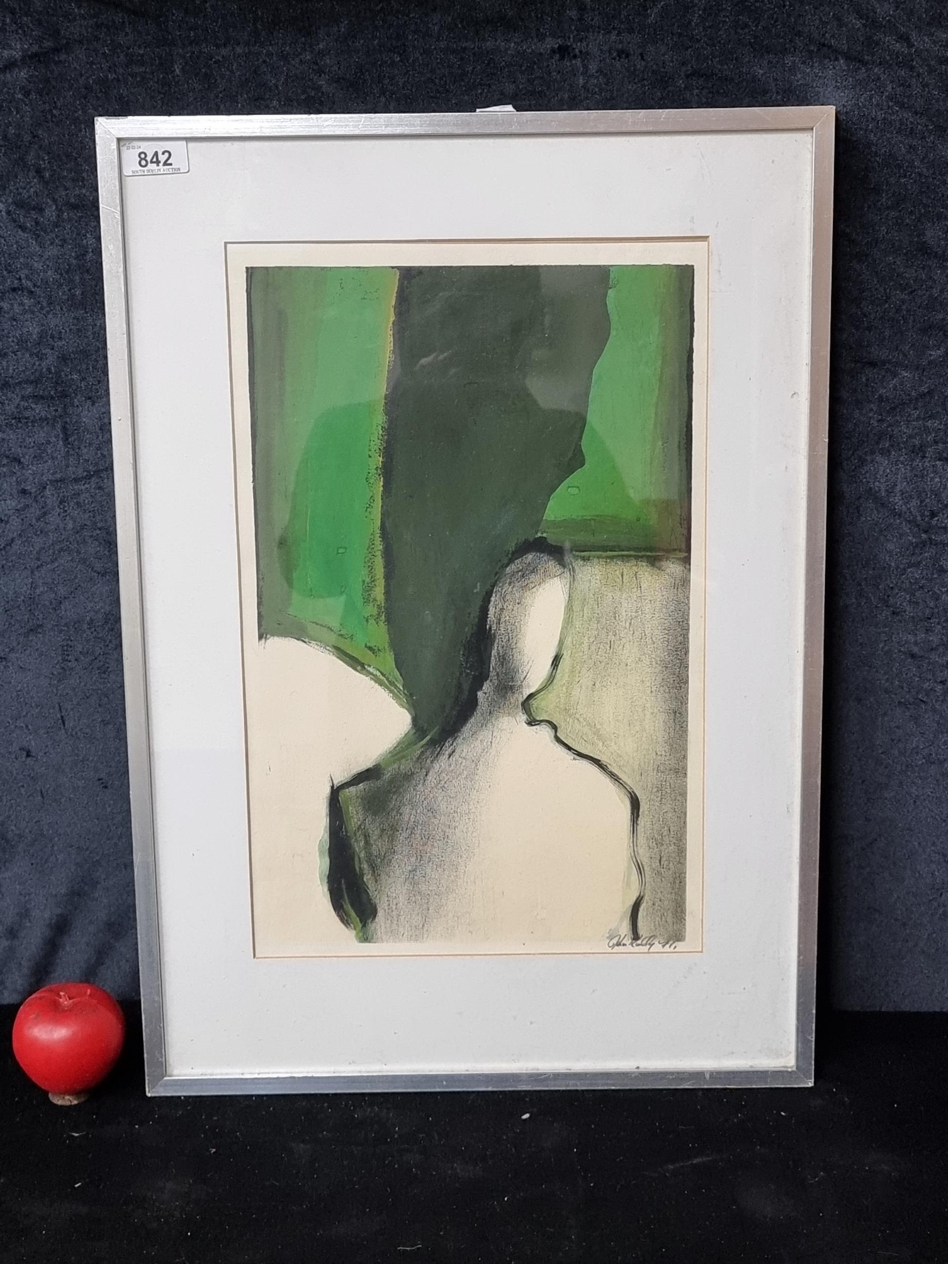 John Kelly | An abstract amorphic figural form gazing longingly out of ...