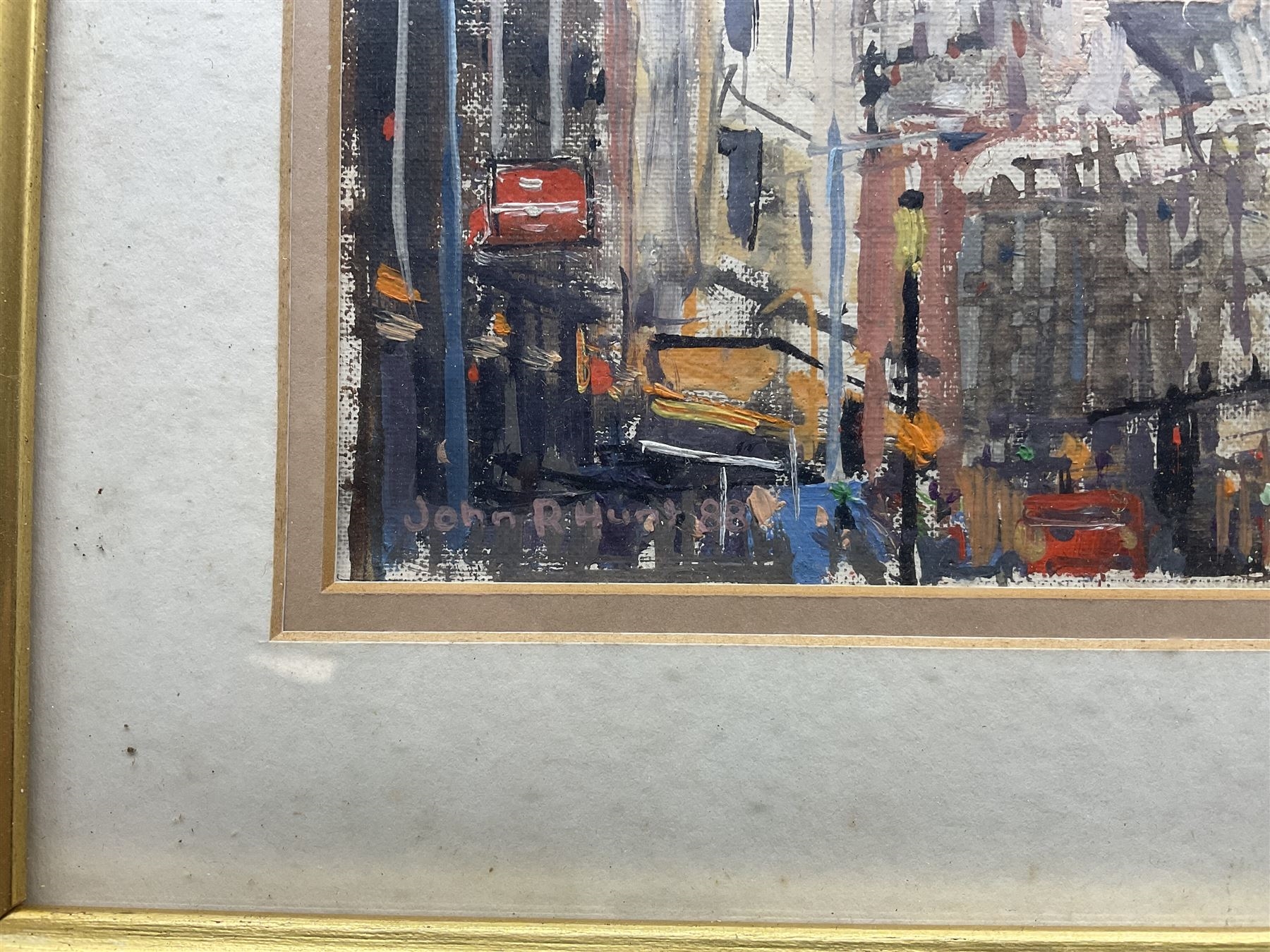 John R. Hunt | Impressionist City Street Scene (1988) | MutualArt