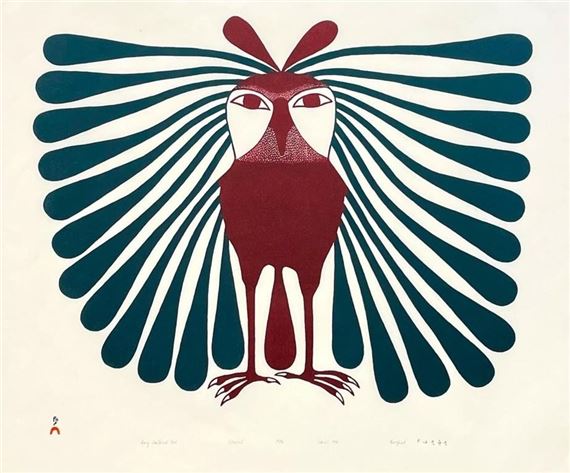 Cape Dorset Long Feathered Owl by Kenojuak Ashevak, 1994