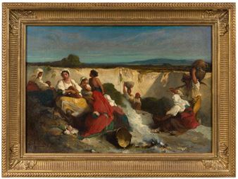 Halte dans la campagne italienne - Francois Reynaud