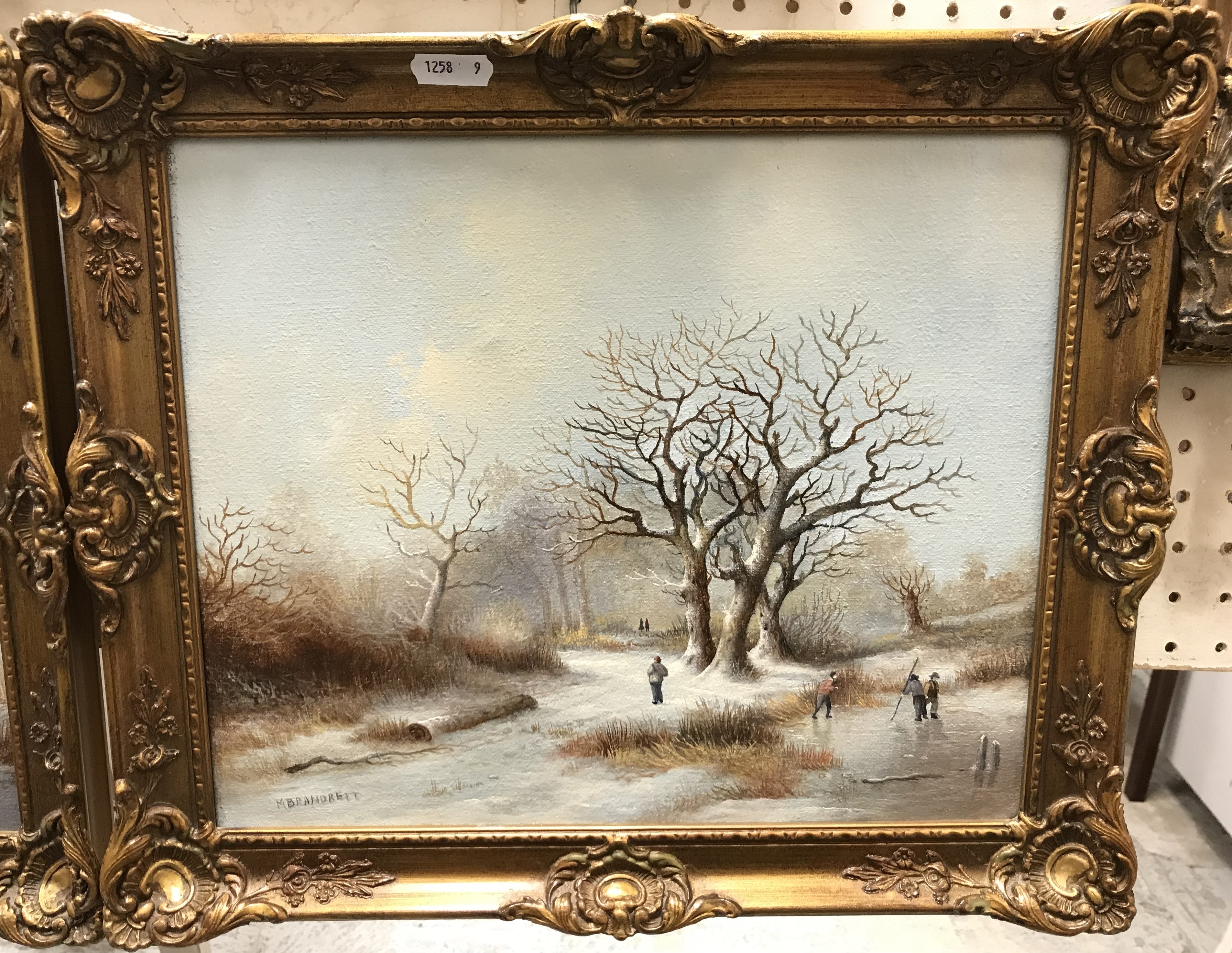 Max Brandrett | Winter scene with figures (19th Century) | MutualArt