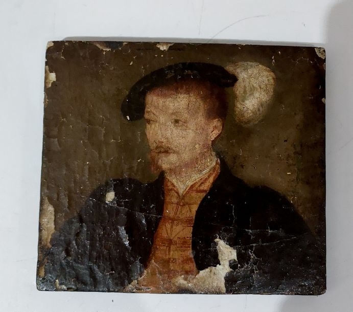 Tableau Attribué à Corneille De Lyon - Portrait Anne De Pisseleu, Toile Sur Cadre, Prêt à Accrocher