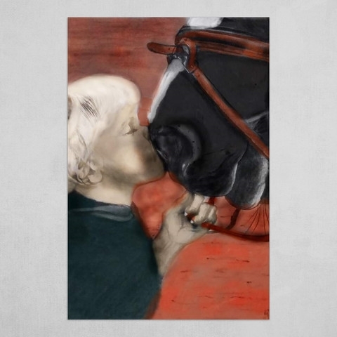 Artwork by Gerald Gerald Botha, Affectionate child, Made of Mixed media