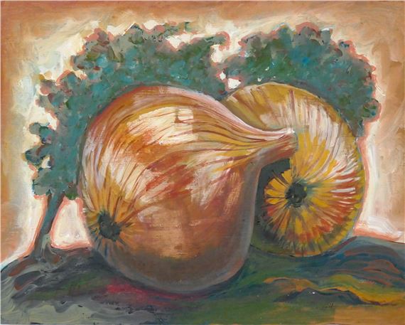 Neil Meitzler ''Onions'' Oil on Panel 8''x10