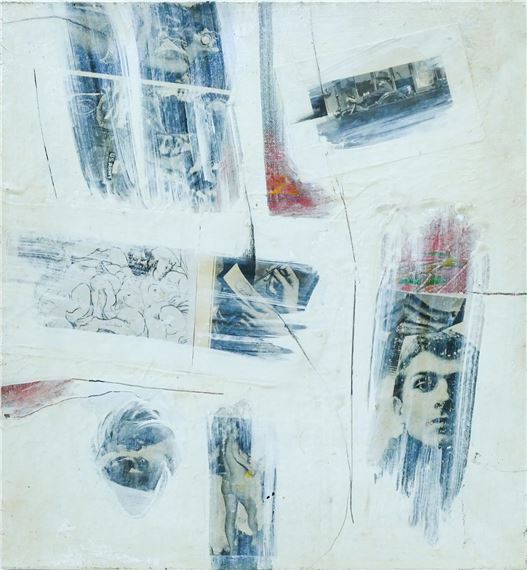 Neil Meitzler ''Abstract Collage'' 1969 Oil and Collage on Canvas