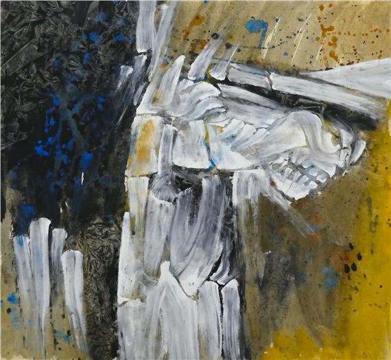 Neil Meitzler ''Mystic Horse Head'' 1962 Casein on Paper 17.5''x19