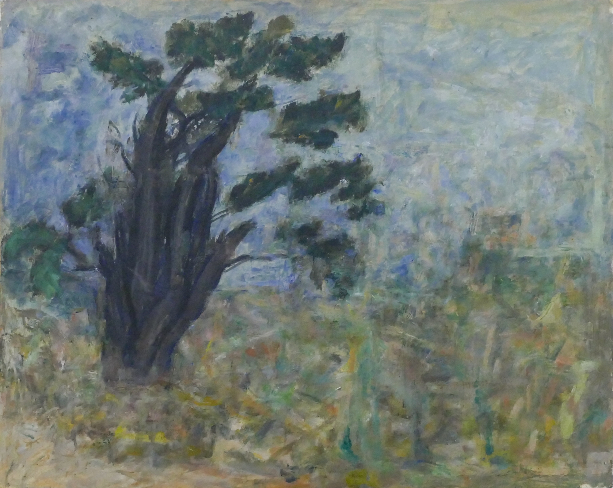 Arthur Runquist | Albert Runquist ''Tree in Landscape'' Oil on Artist ...