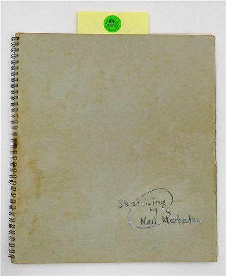 Neil Meitzler Sketchbook 1951 Charcoal on Paper 9.5''x8.5