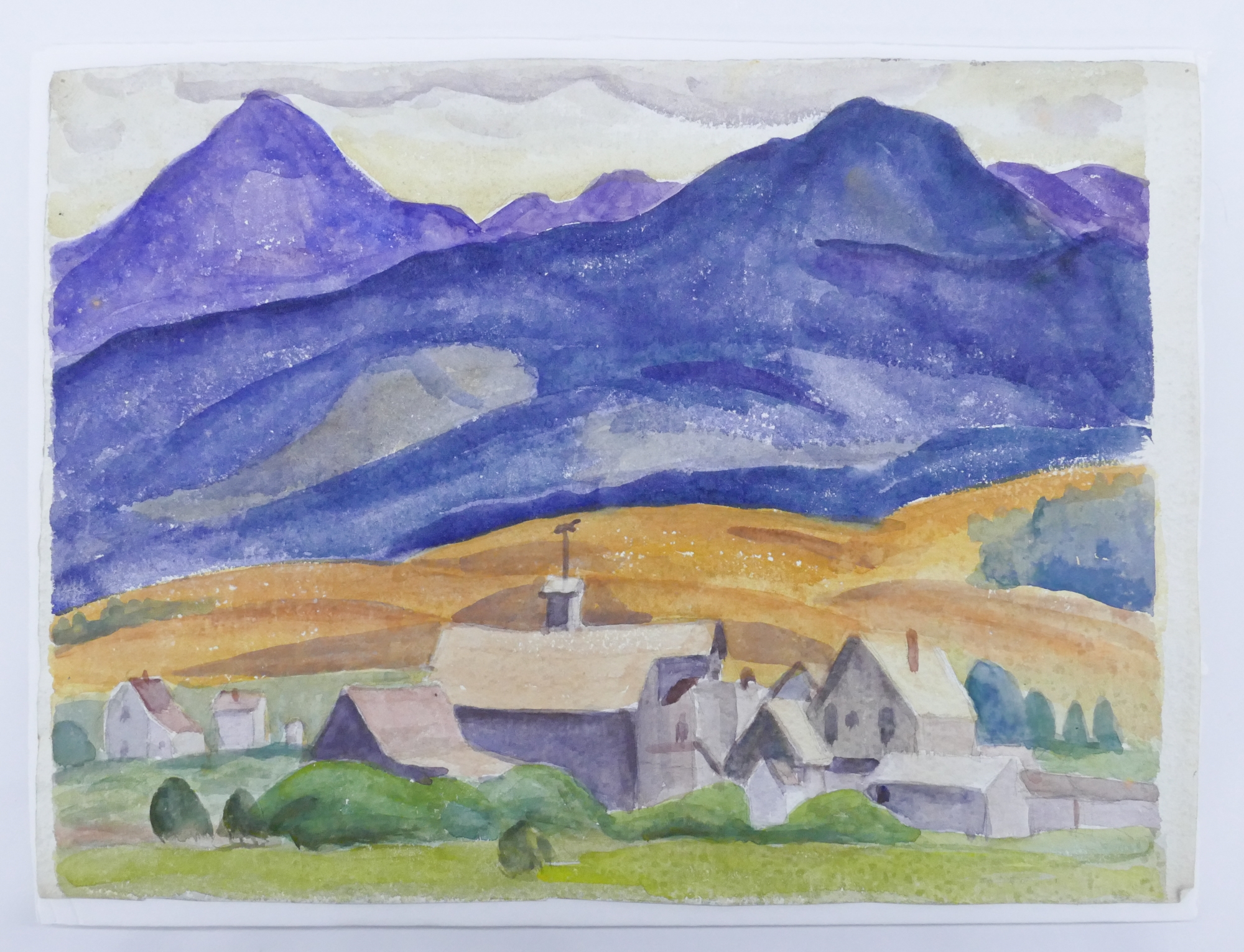 Arthur Runquist | Arthur or Albert Runquist ''Town with Purple ...