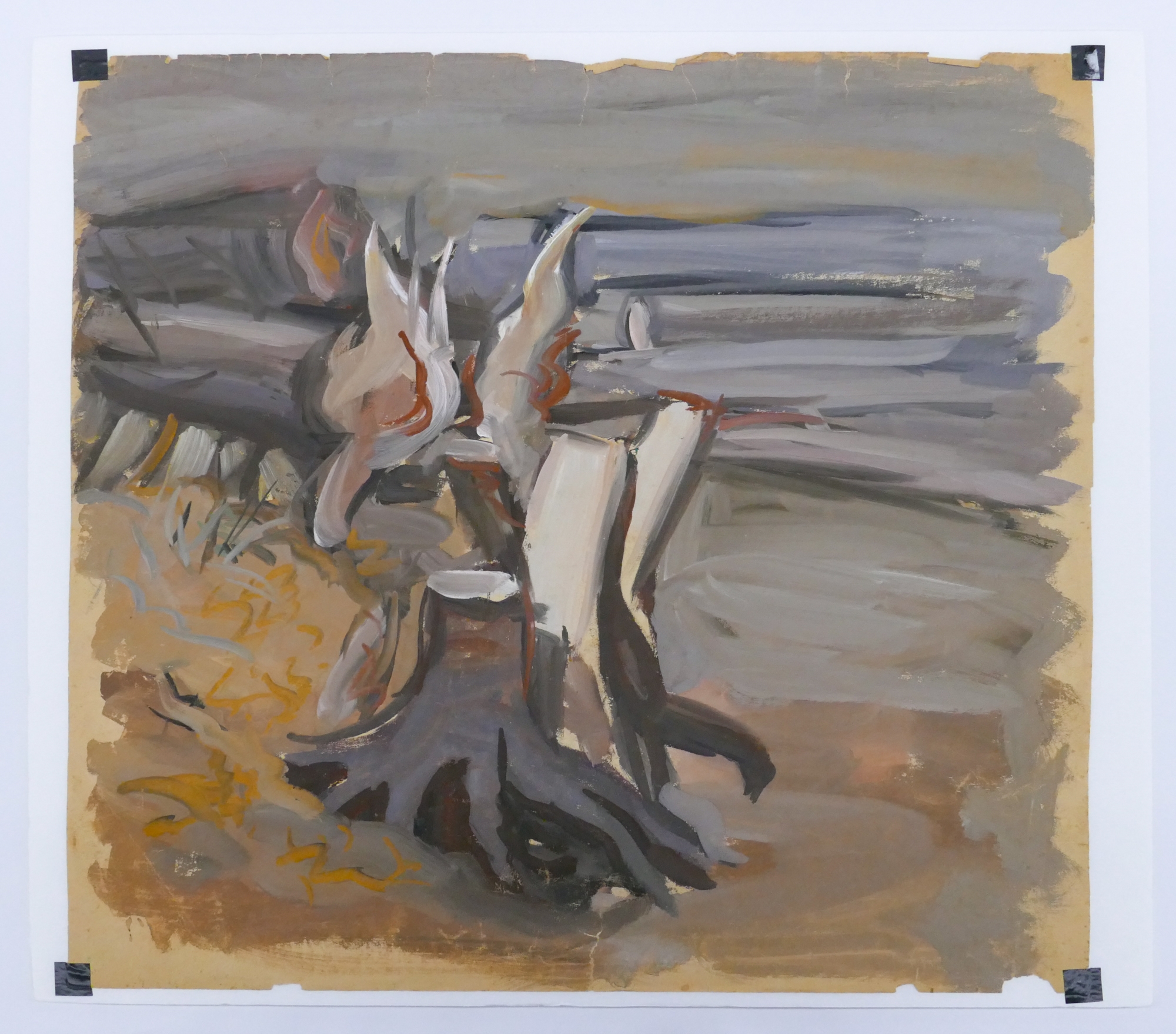 Arthur Runquist | Arthur or Albert Runquist ''Shore Stumps'' Oil on ...