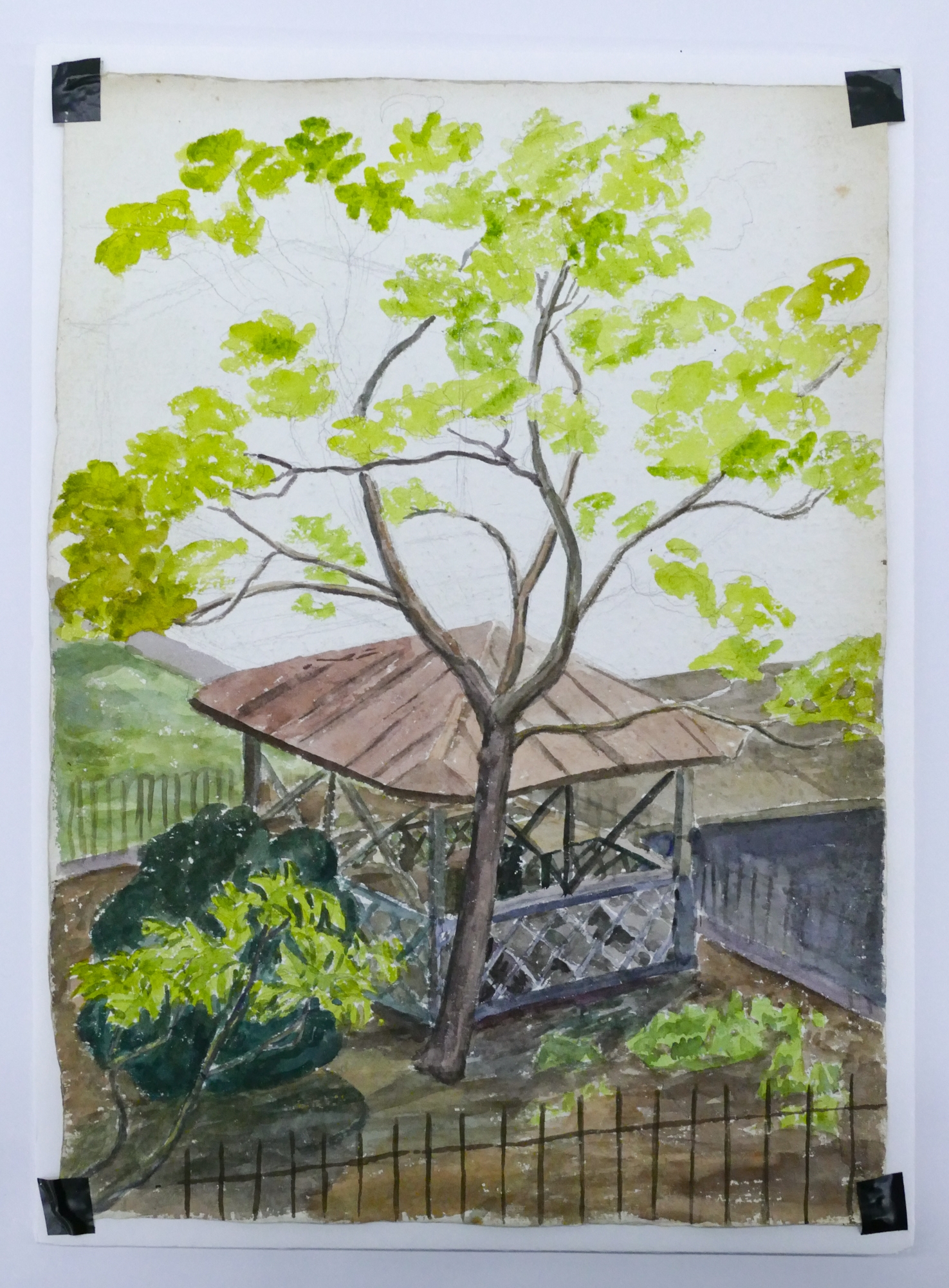 Arthur Runquist | Arthur or Albert Runquist ''Tree with Pergola ...