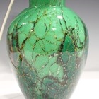 Artwork by Karl Wiedmann, shouldered form with green and yellow colouring, Made of green and yellow