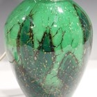 Artwork by Karl Wiedmann, shouldered form with green and yellow colouring, Made of green and yellow