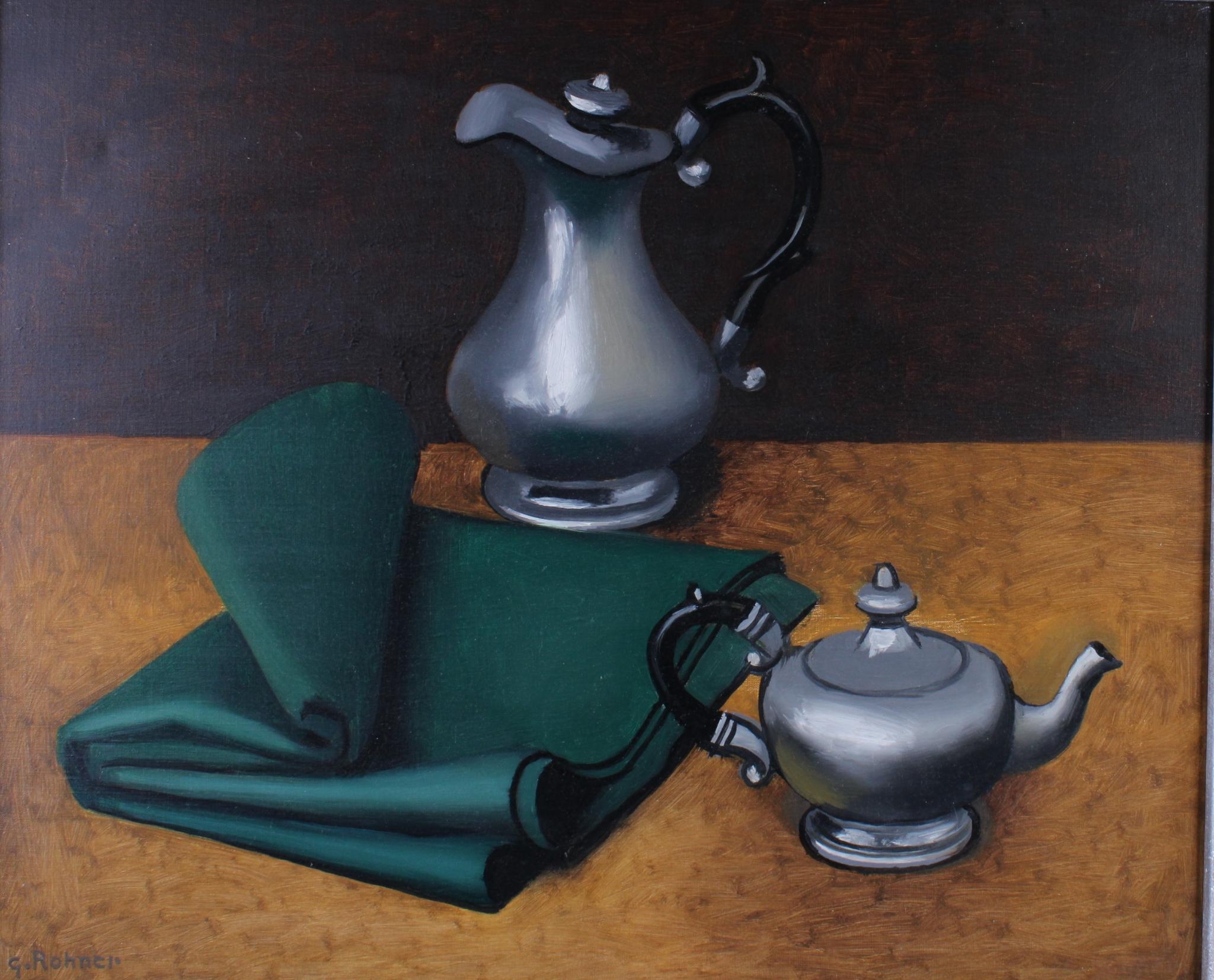 Nature morte aux verseuses by Georges Rohner