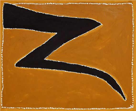 Rover Thomas | Cyclone Tracy - Lightening Bolt, 1995 (1995) | MutualArt