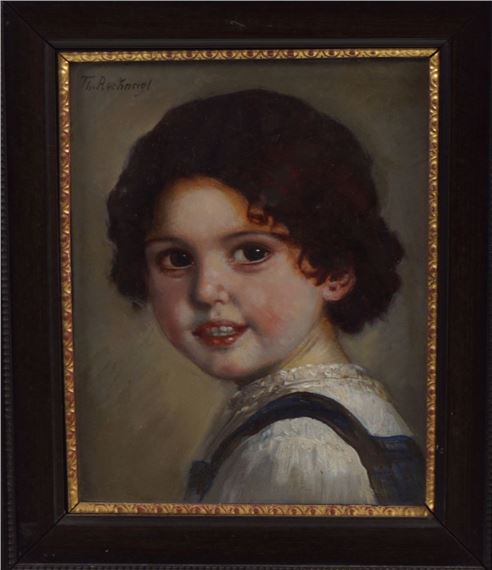 Portrait of a young girl - John Herman Recknagel