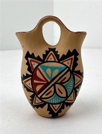 F Chinana Jemez Pueblo Wedding Vase by Chinana Jemez