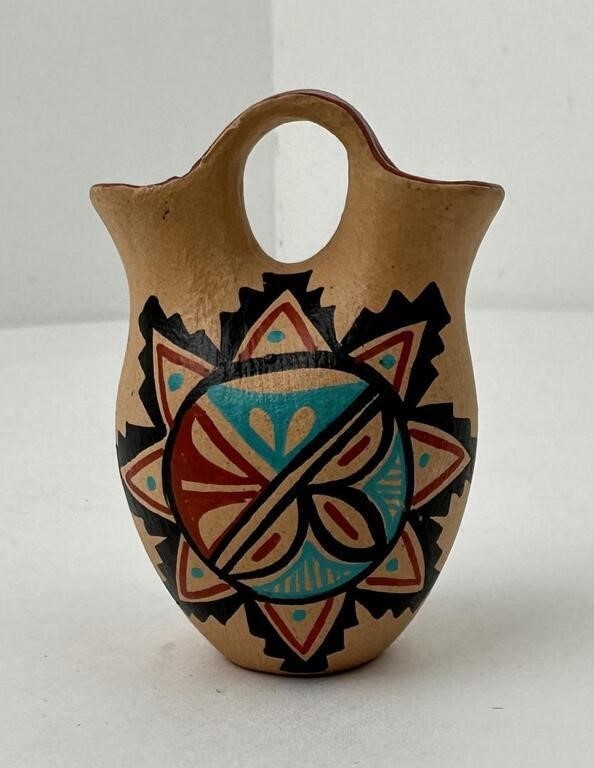 Artwork by Chinana Jemez, F Chinana Jemez Pueblo Wedding Vase