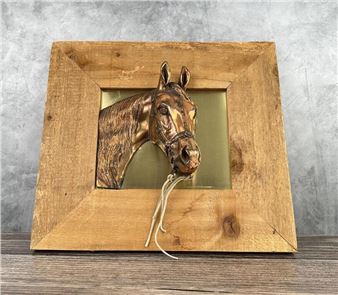 Dodge Gladys Brown Edwards Horse Head Plaque - Gladys Brown Edwards