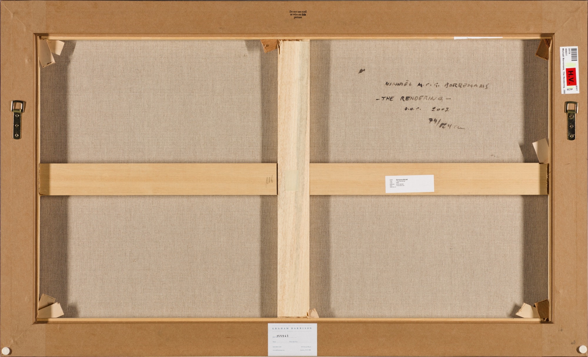 Artwork by Michaël Borremans, The Rendering, Made of oil on canvas