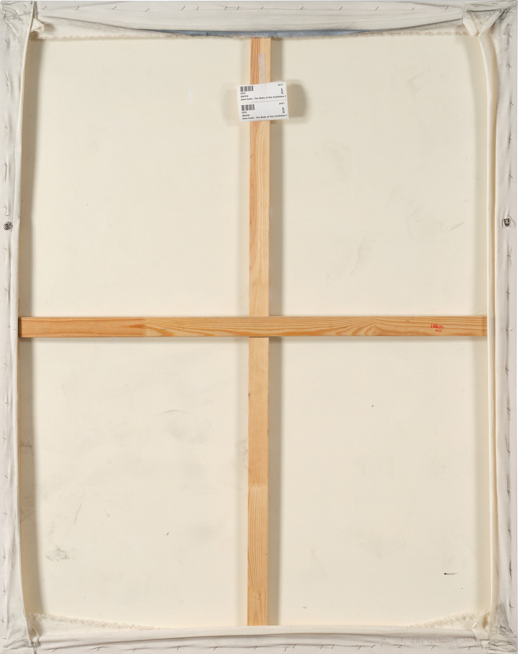Artwork by Jana Euler, The Body of the Exhibition II, Made of acrylic on canvas