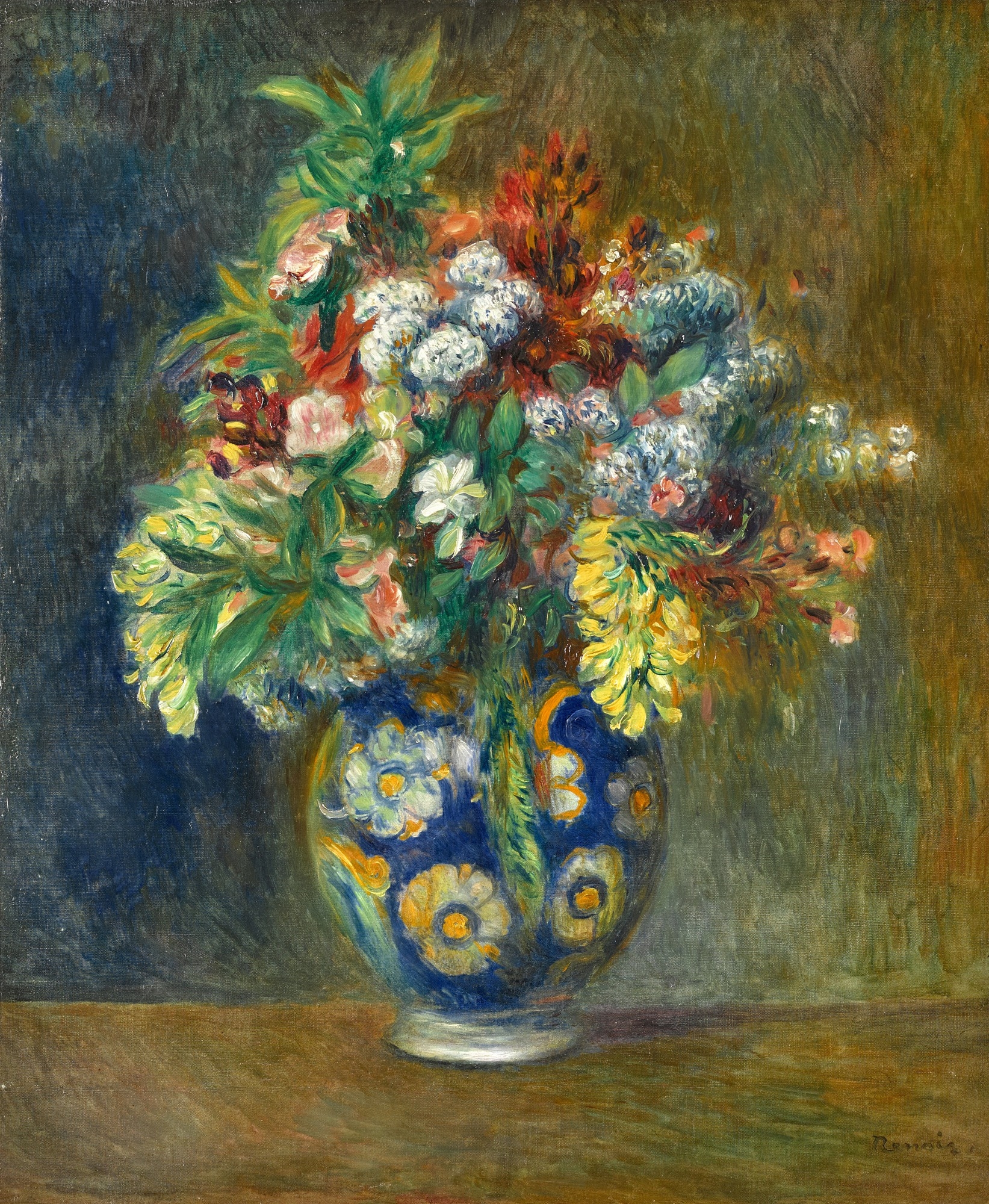 Fleurs dans un vase by Pierre-Auguste Renoir, Executed circa 1878