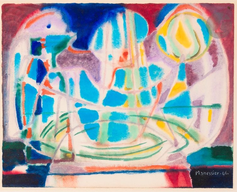 Alfred Manessier | Les Fonds baptismaux (1946) | MutualArt