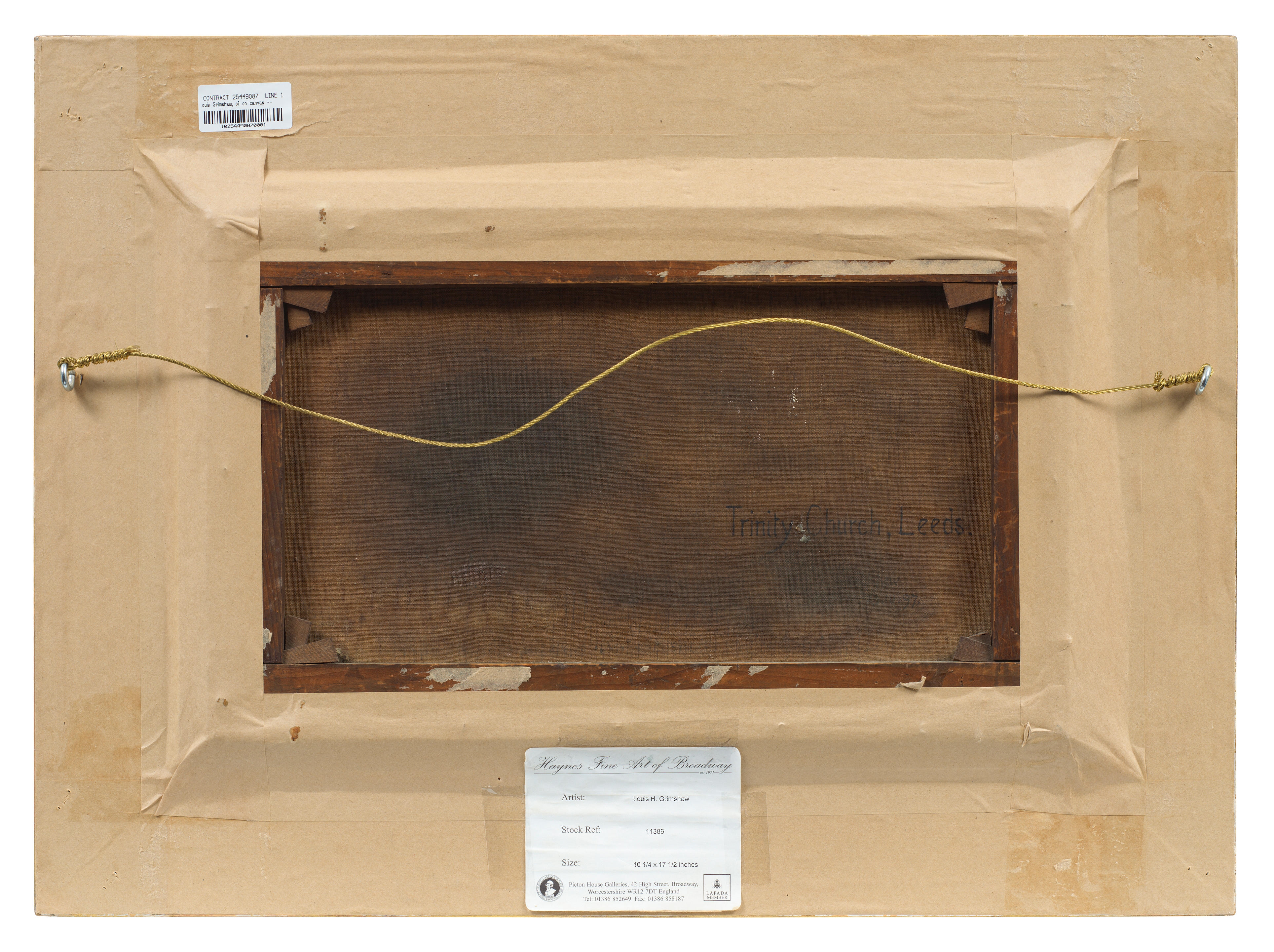 Artwork by Louis Hubbard Grimshaw, Trinity Church, Leeds, Made of oil on canvas