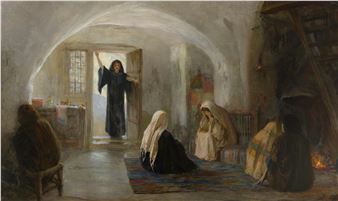 'And she went and told them that she had been with Him as they mourned and wept' - Vasiliy Dimitrevich Polenov