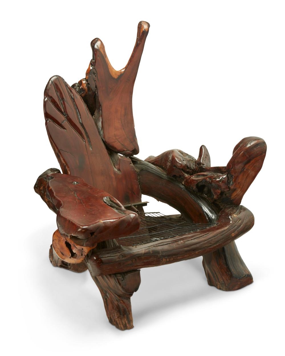 Artwork by Daryl Stokes, A Daryl Stokes-style armchair, Made of enameled metal