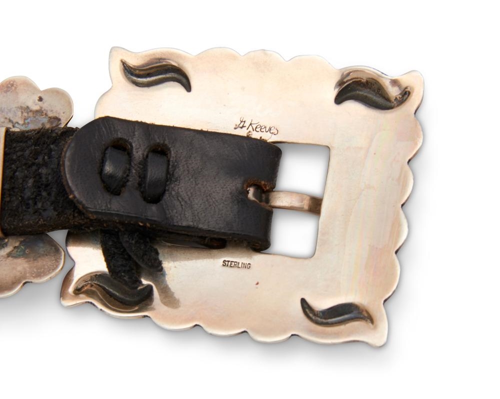 Gary Reeves | A Gary Reeves Navajo sterling silver and set coral concho ...