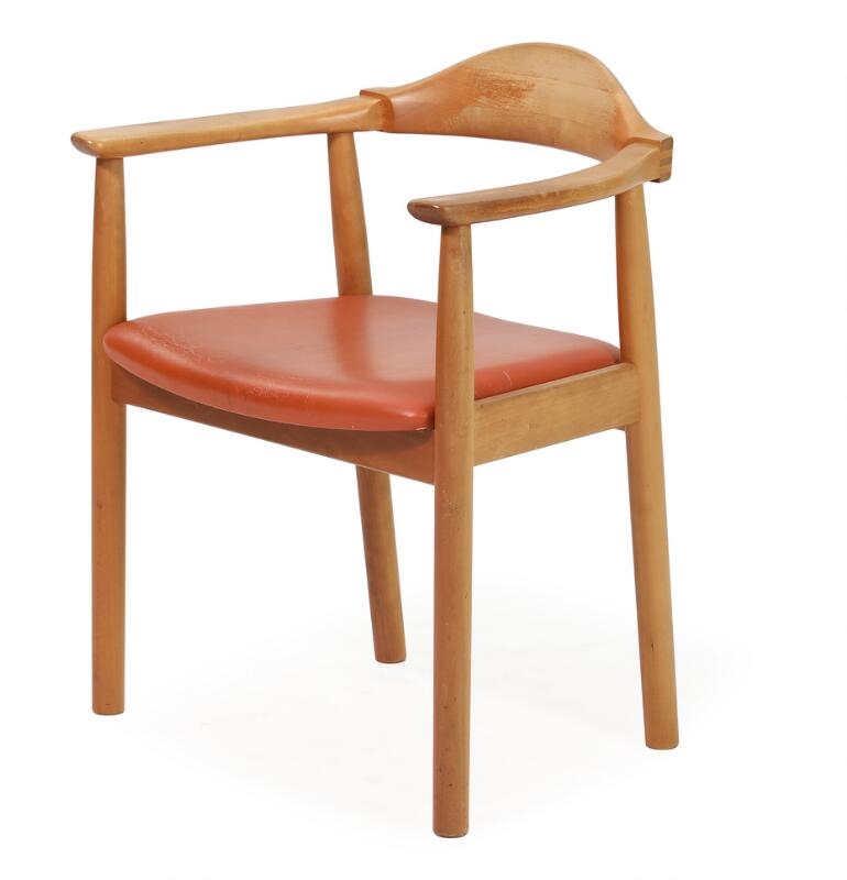 Artwork by Andreas Hansen, A freestanding solid cherry wood writing desk, Made of cherry wood