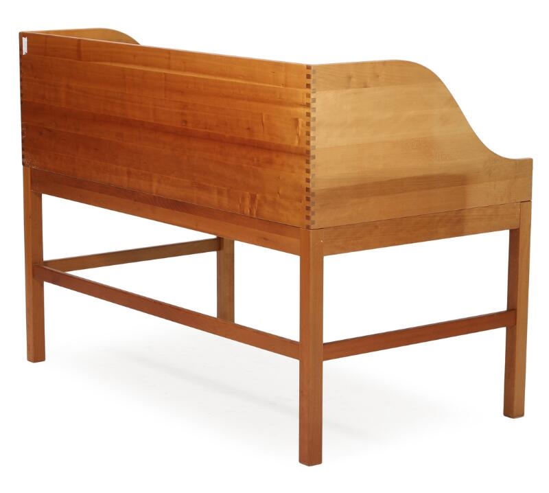 Artwork by Andreas Hansen, A freestanding solid cherry wood writing desk, Made of cherry wood