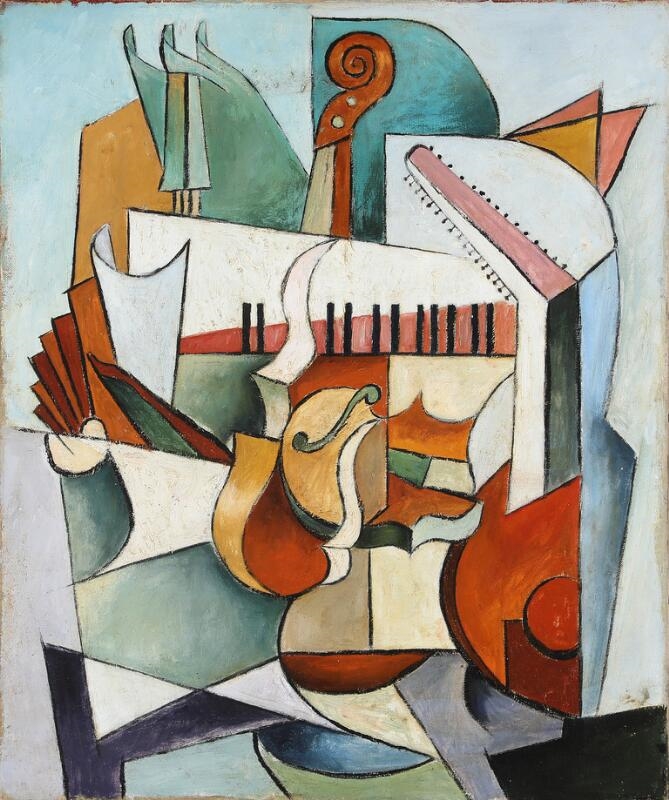Cubist School, 20th Century | Cubist composition (20th Century) | MutualArt