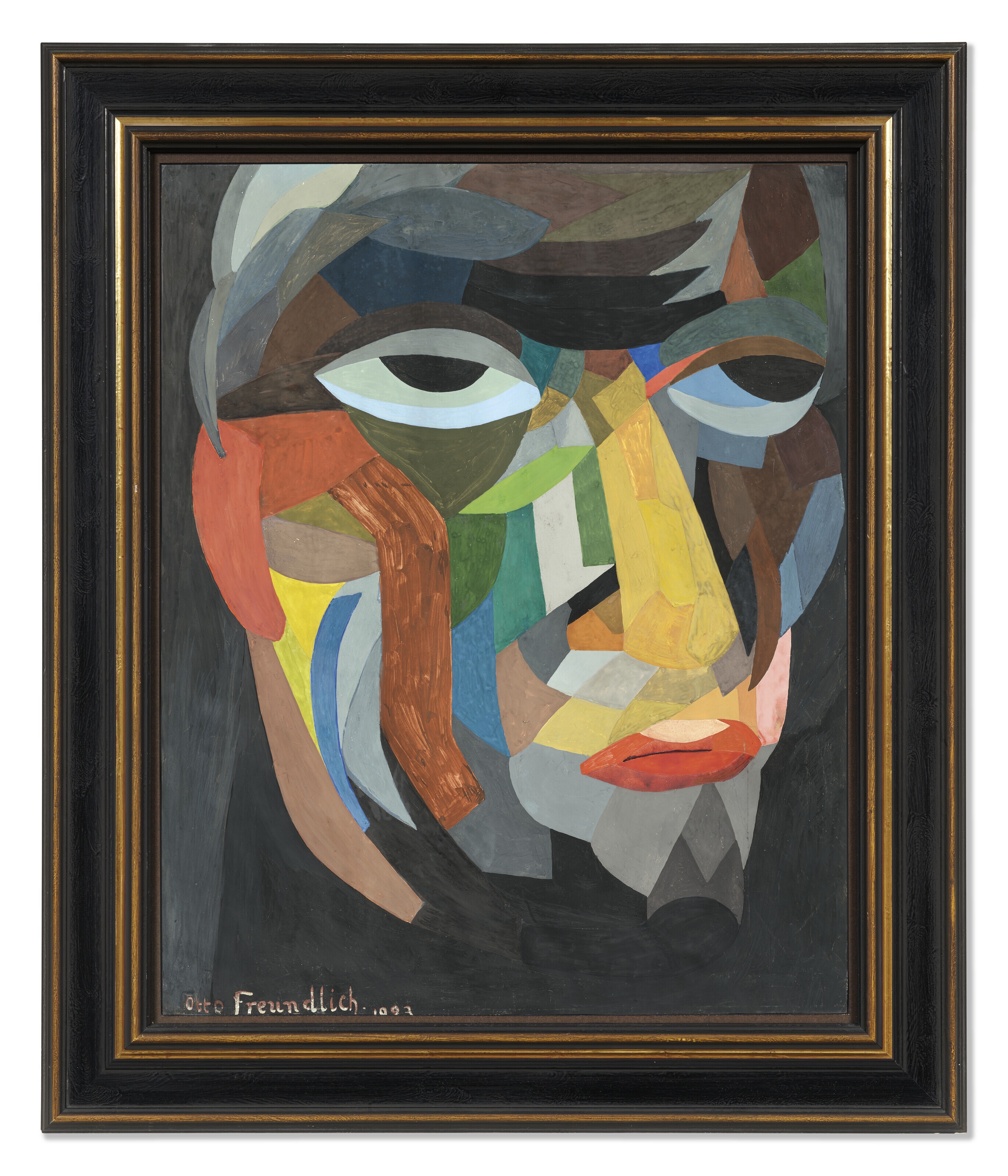 Artwork by Otto Freundlich, Kopf (Selbstbildnis, Made of gouache on paper