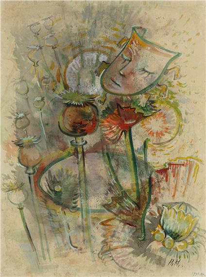 Maske und Mohn by Hannah Höch, Executed circa 1935-1940