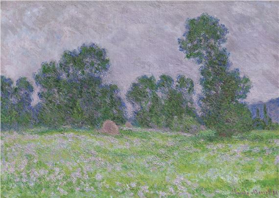 Prairie fleurie à Giverny by Claude Monet, 1890