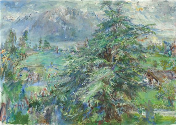 Die Zeder by Oskar Kokoschka, 1958