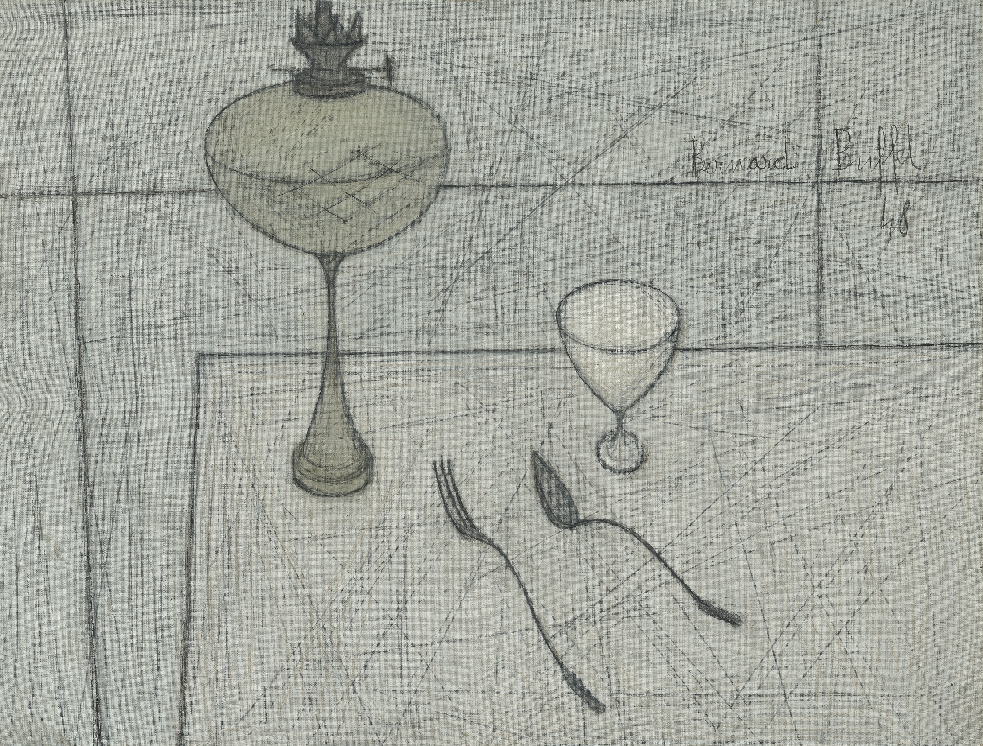 ベルナール・ビュッフェ【Nature morte au chou】