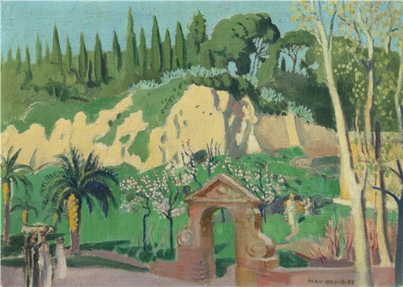 Vue de la Villa Balestra by Maurice Denis, Painted in 1928