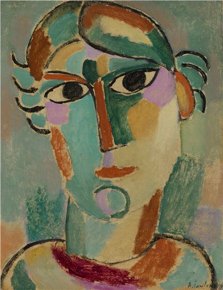 Bildnis (Bildnis Toni by Alexej von Jawlensky, circa 1915